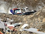 09 Remains Of A Helicopter On Chhonbardan Glacier Between Dhaulagiri Base Camp And Glacier Camp Around Dhaulagiri 